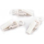 Žabky na záclony plastové s háčkem Varianta: 2 krémová nejsvět., Balení: 10 ks – Zbozi.Blesk.cz