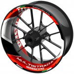 jednodílné polepy na kola DUCATI Multistrada 1260S červená