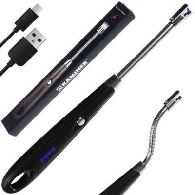 Plazmový zapalovač USB 26 cm černý, Kaminer – Zboží Dáma