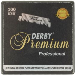 Derby Premium Blades 06160 náhradní žiletky poloviční čepel 100 ks