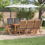 Omaxi 623317 Zahradní křeslo s polštářem 8 ks Hnědá 57 x 71.5 x 104 cm – Hledejceny.cz