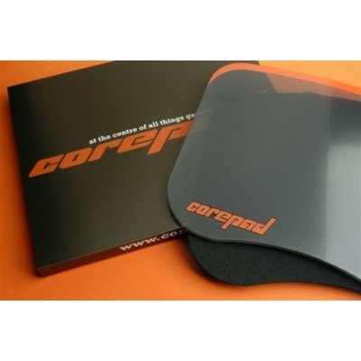 COREPAD Glass MousePad Black/Orange