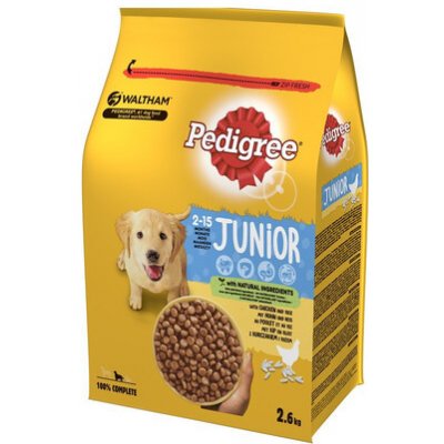 Pedigree Junior pro štěňata s kuřecím masem a rýží 3 x 2,6 kg – Zbozi.Blesk.cz