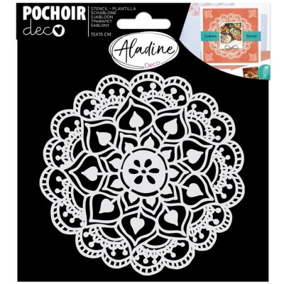 Aladine Šablona 15x15 cm Krajková mandala – Hledejceny.cz