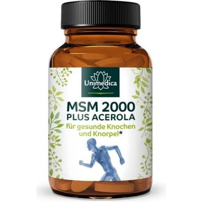 Unimedica MSM 2000 mg + Vitamin C z aceroly 365 tablet – Hledejceny.cz