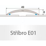 Profil Team Přechodový profil stříbro E01 0,93 m 49mm – Zbozi.Blesk.cz