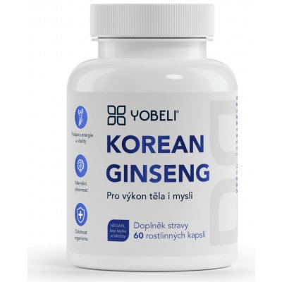 YOBELI® Korejský ženšen YOBELI 60 kapslí – Hledejceny.cz
