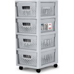 CURVER INFINITY Regál 4x11L šedá 04356-099 – Hledejceny.cz