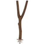 TRIXIE Dřevěné bidýlko Y s kovovým úchytem 20 cm/ 15 mm – Zboží Dáma