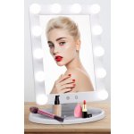 Bezdoteku kosmetické zrcátko Holywood s LED žárovkami bílé – Zbozi.Blesk.cz