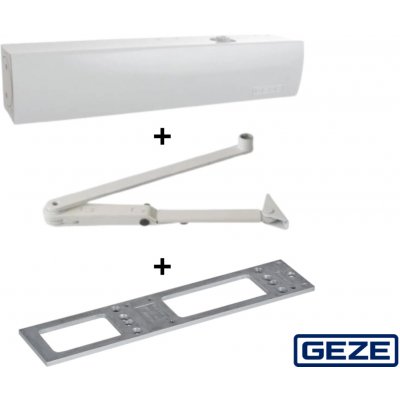 Geze TS 4000 RAL 9016 s vypínatelnou aretací s montážní deskou bílá – Hledejceny.cz