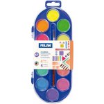 Milan vodové barvy 12 barev 30mm 449416 – Zboží Dáma