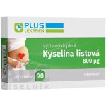 Plus Lékárna Kyselina listová 800 mikrog 90 tablet – Hledejceny.cz