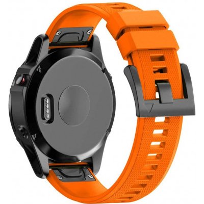 BStrap Silicone Acton řemínek na Garmin Fenix 5x / 6x, orange SGA004C01 – Zboží Mobilmania