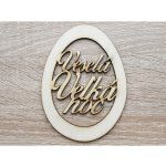LYMFY Velikonoční vajíčko šířka 10cm přírodní dřevo – Hledejceny.cz