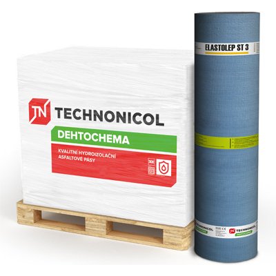 Dehtochema Samolepící asfaltový pás ELASTOLEP ST 3 (10 m2) – HobbyKompas.cz