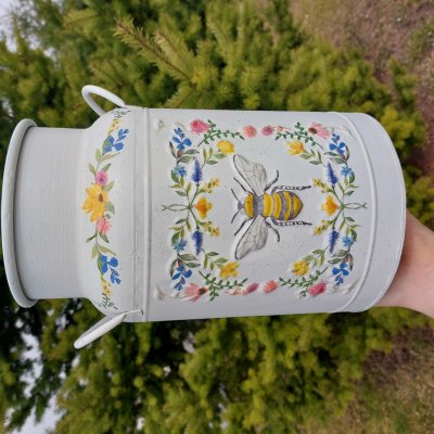 Kovový velký džbán "Včelka" - 28 cm – Zboží Dáma