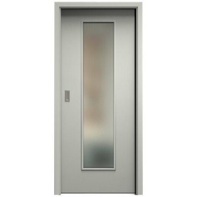 Sapeli Elegant Komfort M55 posuvné šedá 80 x 210 cm Satináto bílé – Hledejceny.cz