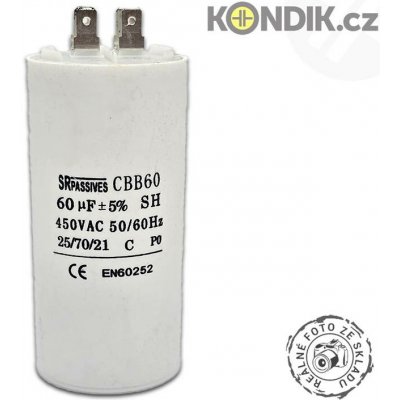 Motorový rozběhový kondenzátor 60uF 450V CBB60A | Zboží Auto