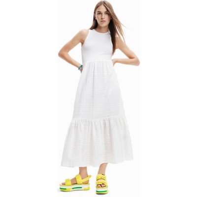 Desigual šaty Lourdes white – Zboží Mobilmania