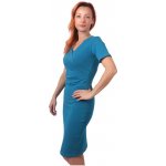 Jožánek dámské šaty i na kojení Amálie krátký rukáv petrolejové – Zboží Dáma
