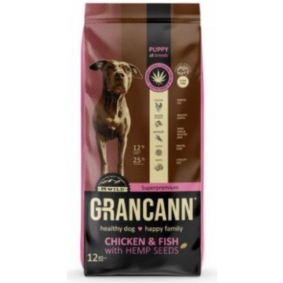 Grancann Chicken & Fish with Hemp seeds Puppy all breeds 2 x 12 kg