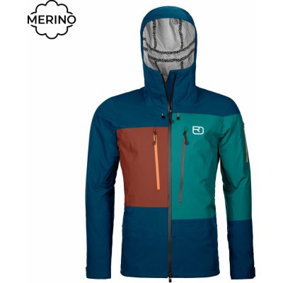 Ortovox 3L Deep Shell Jacket M petrol blue – Zboží Mobilmania