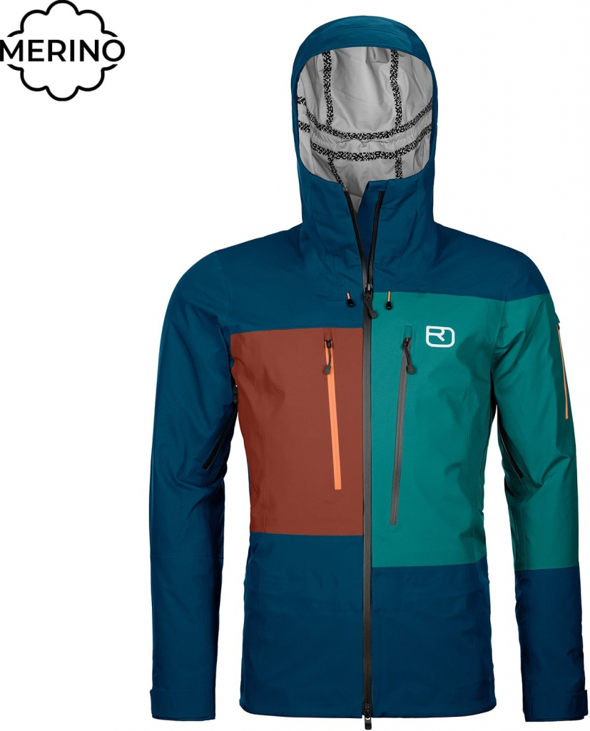 Ortovox 3L Deep Shell Jacket M petrol blue