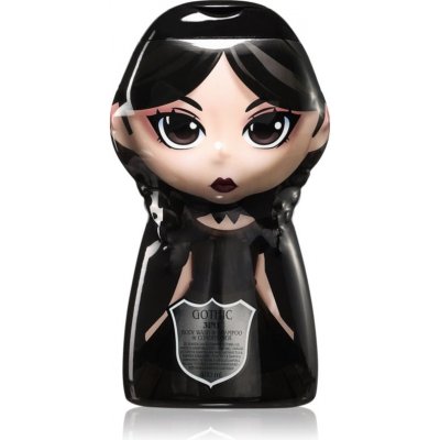 Wednesday Gothic Macabre šampón, kondicionér a sprchový gel 3 v 1 pro děti 400 ml – Zboží Dáma
