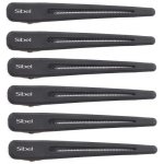 Karbonové klipsy do vlasů Sibel Carbon Line - 12 cm, černé - 6 ks (9376001) – Hledejceny.cz