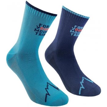 La Sportiva For Your Mountain Socks Storm Blue/Lagoon