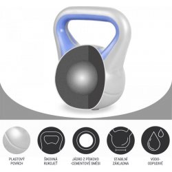 Gorilla Sports kettlebell vinylová 6 kg