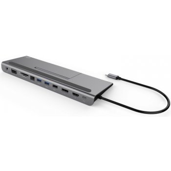 i-Tec USB-C Metal Low Profile 4K Triple Display Docking Station + Power Delivery 85 W C31FLATDOCKPDPLUS