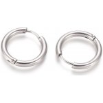 Náušnicové zapínání z 304 ocele, 19x2,5 mm, stříbrné – Hledejceny.cz