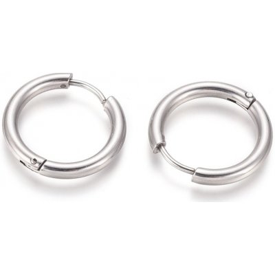 Náušnicové zapínání z 304 ocele, 19x2,5 mm, stříbrné – Hledejceny.cz