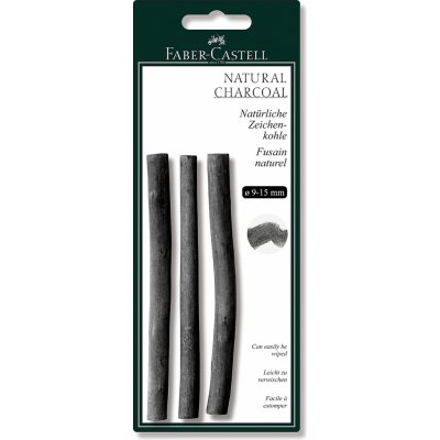 Faber-Castell Přírodní uhel Pitt Monochrome 9-15 mm 4 kusy 129498 – Zboží Dáma