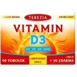 TEREZIA Vitamin D3 2000 IU Limitovaná edice 90 + 30 tobolek – Hledejceny.cz