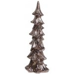 Keramický třpytivý dekorační vánoční stromek Mocca 14*11*37 cm Chic Antique – Hledejceny.cz