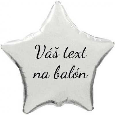 Personal Godan Fóliový balón s textem Stříbrná hvězda 45 cm