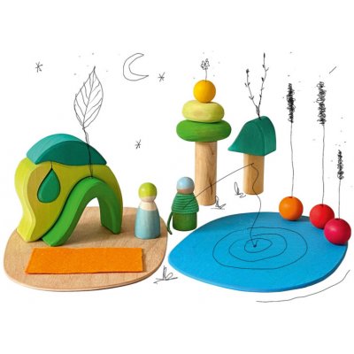 Grimm's SADA SMALL WORLD - HRA V LESE – Zboží Dáma