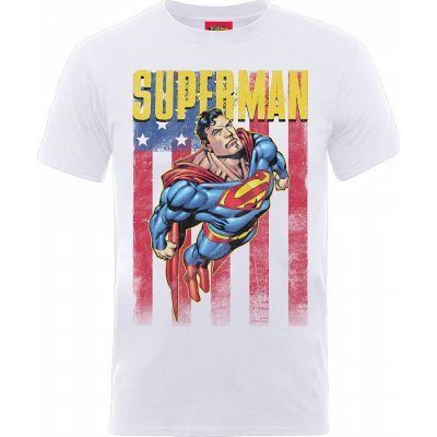 Superman tričko US Flight white