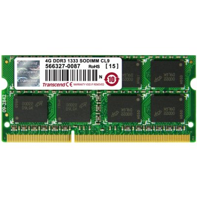 Transcend SODIMM DDR3 4GB 1333MHz CL9 JM1333KSN-4G – Zbozi.Blesk.cz