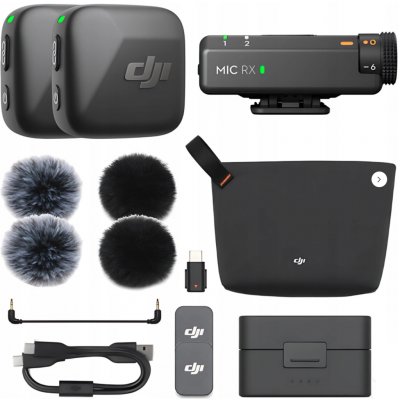 DJI Mic Mini (2 TX + 1 RX + Charging Case) – Hledejceny.cz