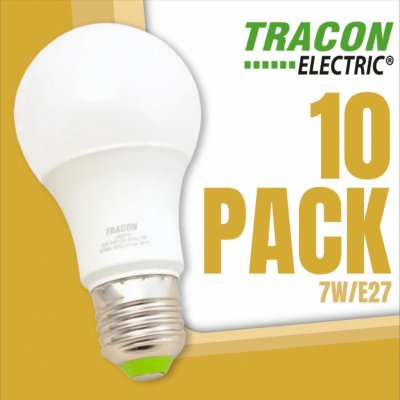 Tracon electric LED žárovka koule E27 7W neutrální bílá 10 ks balení 453727182pack