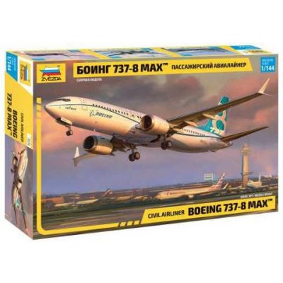 Zvezda slepovací model Boeing 7378 MAX 1:144 – Zbozi.Blesk.cz