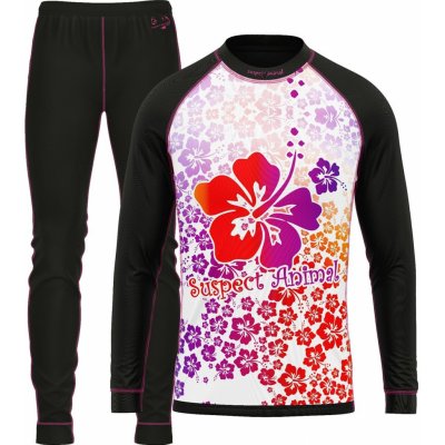 Suspect Animal set dětského funkčního prádla HAWAII černá Bamboo Light – Sleviste.cz