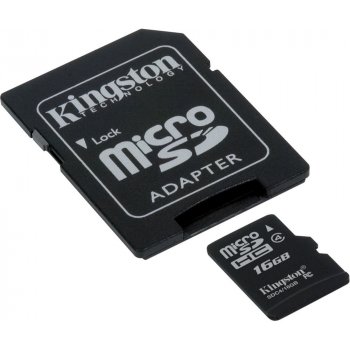 Kingston microSDHC 16GB Class 4 SDC4/16GBSP od 249 Kč - Heureka.cz