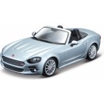 Bburago Plus Fiat 124 Spider Metalic stříbrná 1:24 – Hledejceny.cz