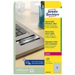 Avery Zweckform Etikety 20 ks A4 stříbrné 210 x 297 mm velmi odolné pro laserové tiskárny L6013-20 – Zboží Dáma