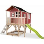 Exit Toys Dřevěný domek na hraní EXIT Loft 300 - červený – Zboží Dáma